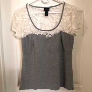 NWOT Torrid short sleeve lace top tee size Large